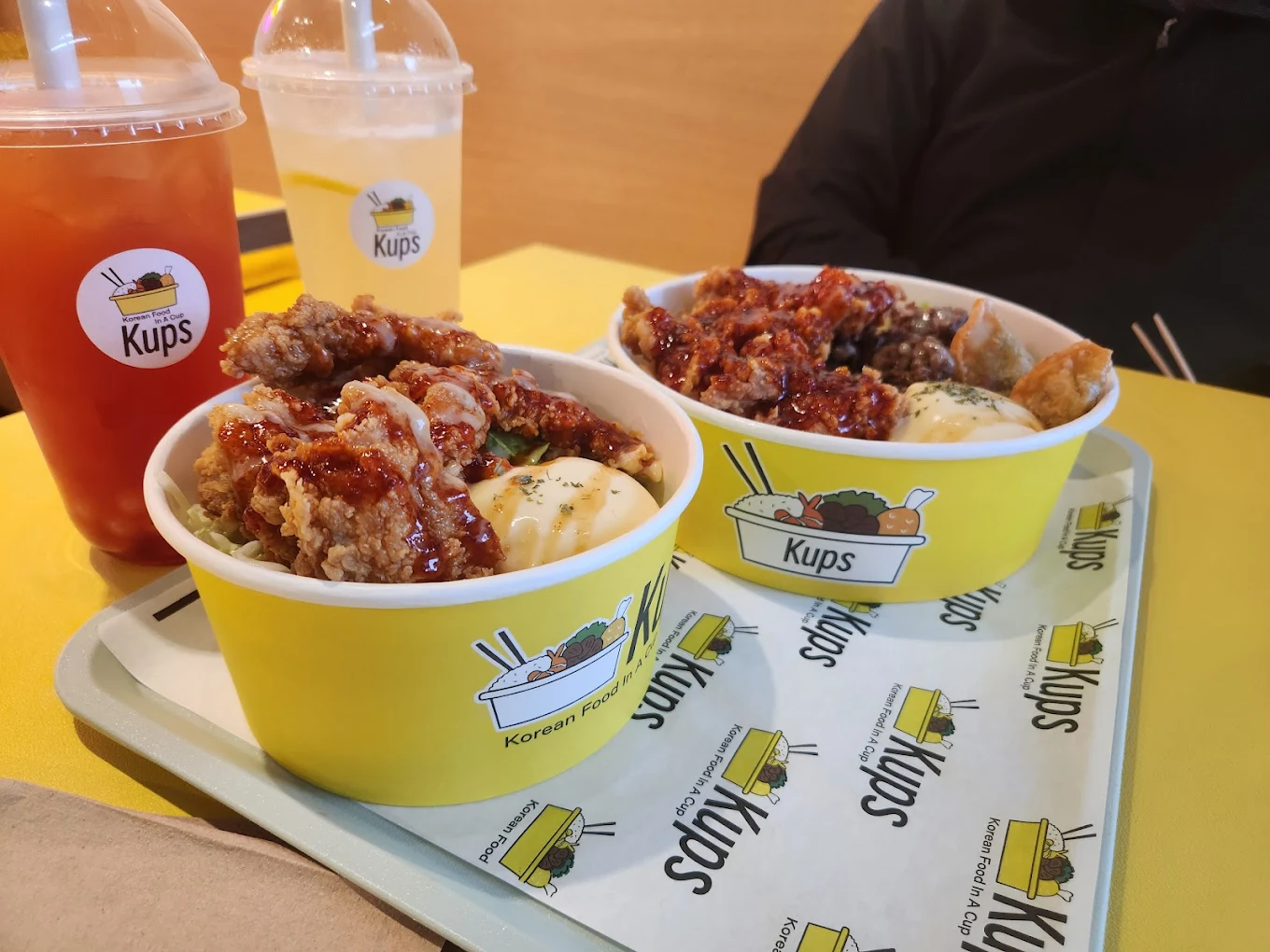 Kups Inglewood Korean restaurant interior in Calgary, AB