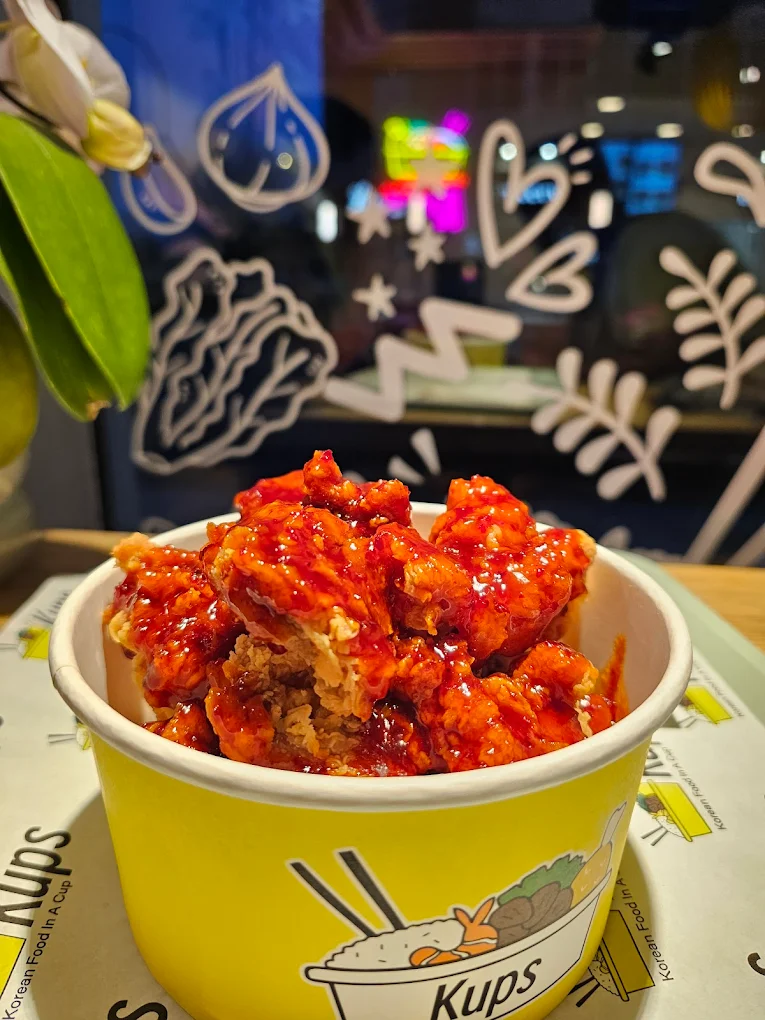 Kups Inglewood signature Korean dishes - Fried Chicken Kups and Korean BBQ in Calgary